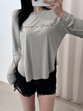 (무배) 심플리 초리핏 긴팔 티셔츠